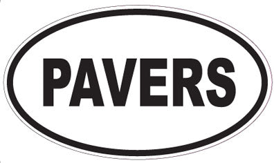 PAVERS - Oval Sticker