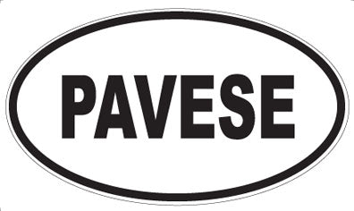 PAVESE - Oval Sticker