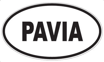 PAVIA - Oval Sticker