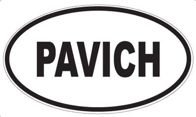 PAVICH - Oval Sticker