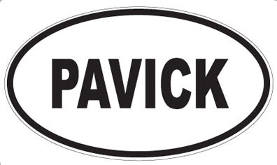 PAVICK - Oval Sticker