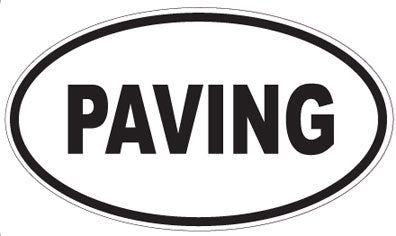 PAVING - Oval Sticker
