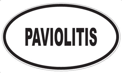 PAVIOLITIS - Oval Magnet