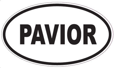 PAVIOR - Oval Sticker
