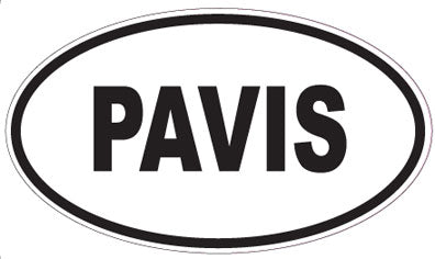 PAVIS - Oval Sticker