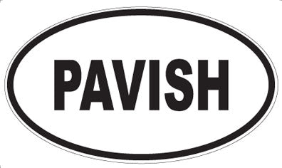 PAVISH - Oval Sticker