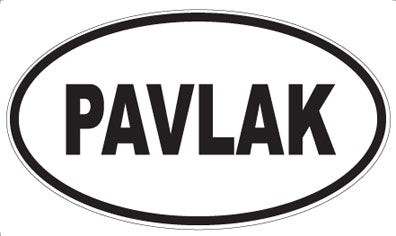 PAVLAK - Oval Magnet