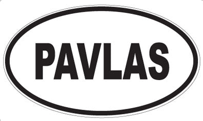 PAVLAS - Oval Sticker