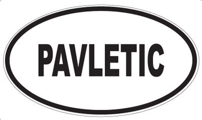 PAVLETIC - Oval Magnet