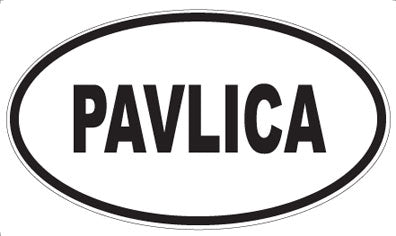 PAVLICA - Oval Sticker