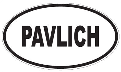PAVLICH - Oval Sticker
