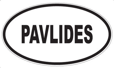 PAVLIDES - Oval Magnet