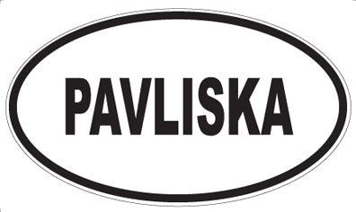 PAVLISKA - Oval Sticker