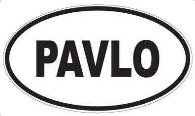 PAVLO - Oval Sticker