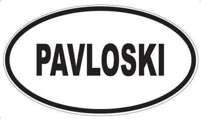 PAVLOSKI - Oval Magnet