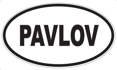 PAVLOV - Oval Sticker