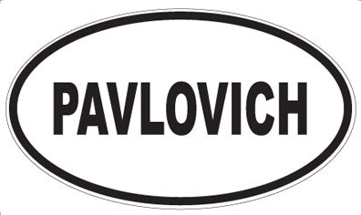 PAVLOVICH - Oval Sticker