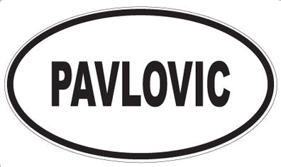 PAVLOVIC - Oval Magnet