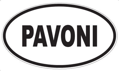 PAVONI - Oval Magnet