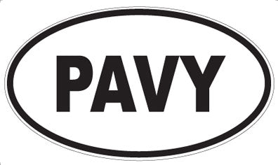 PAVY - Oval Magnet