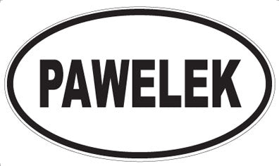 PAWELEK - Oval Sticker