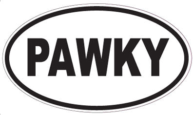 PAWKY - Oval Magnet