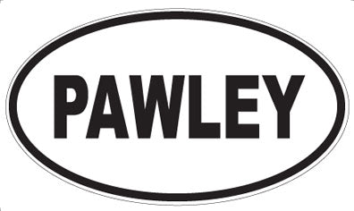 PAWLEY - Oval Sticker