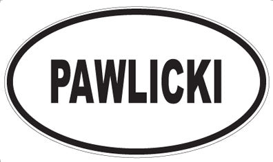 PAWLICKI - Oval Magnet
