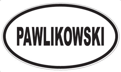 PAWLIKOWSKI - Oval Sticker