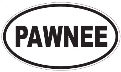 PAWNEE - Oval Sticker