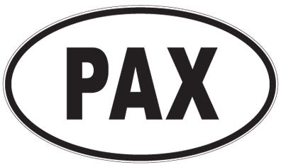 PAX - 3 Letter Initials Oval Sticker