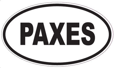 PAXES - Oval Magnet