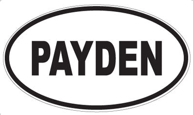 PAYDEN - Oval Sticker