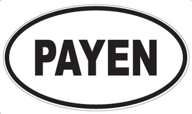 PAYEN - Oval Sticker
