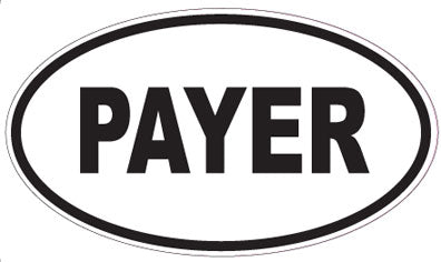 PAYER - Oval Magnet