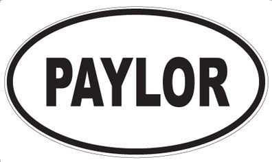 PAYLOR - Oval Magnet