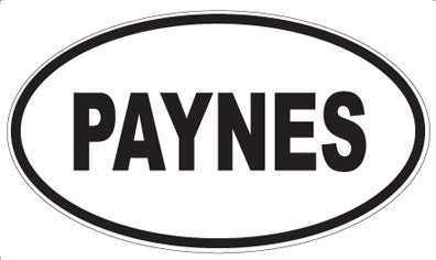 PAYNES - Oval Sticker