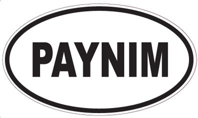 PAYNIM - Oval Sticker