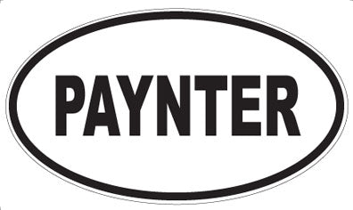 PAYNTER - Oval Sticker