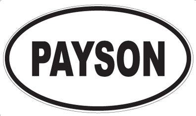 PAYSON - Oval Sticker