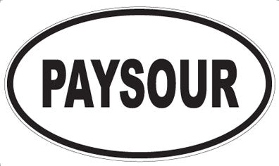 PAYSOUR - Oval Magnet