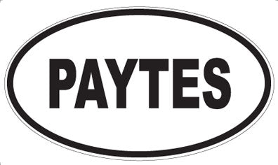 PAYTES - Oval Magnet