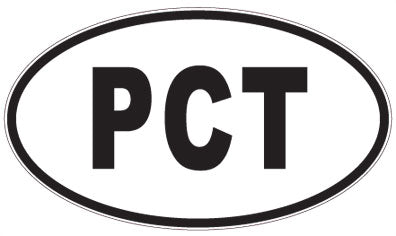 PCT - 3 Letter Initials Oval Sticker