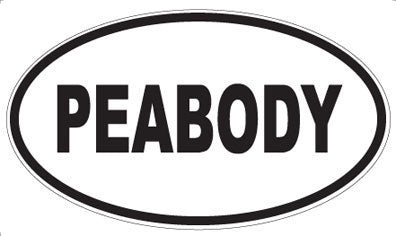PEABODY - Oval Sticker