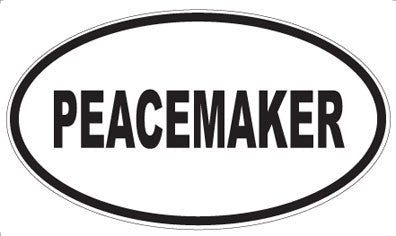 PEACEMAKER - Oval Sticker