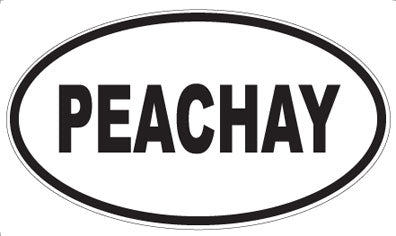 PEACHAY - Oval Magnet