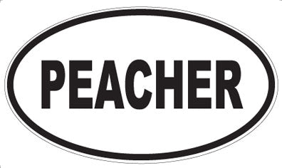 PEACHER - Oval Magnet