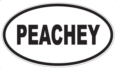 PEACHEY - Oval Magnet