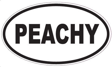 PEACHY - Oval Sticker