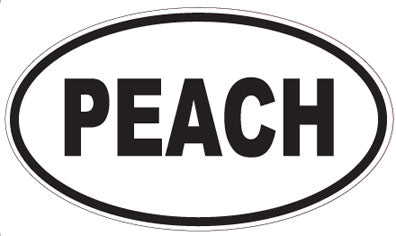 PEACH - Oval Magnet